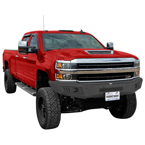 Hooke Road Front Bumper for 2015-2019 Chevy Silverado 2500HD 3500HD b9533  2