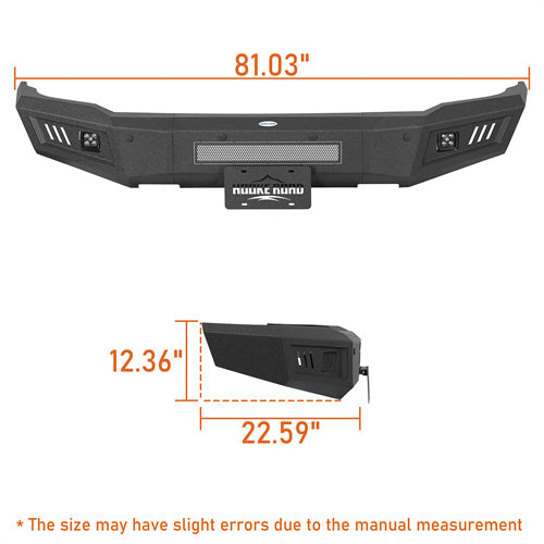Load image into Gallery viewer, Hooke Road Front Bumper for 2015-2019 Chevy Silverado 2500HD 3500HD b9533 4