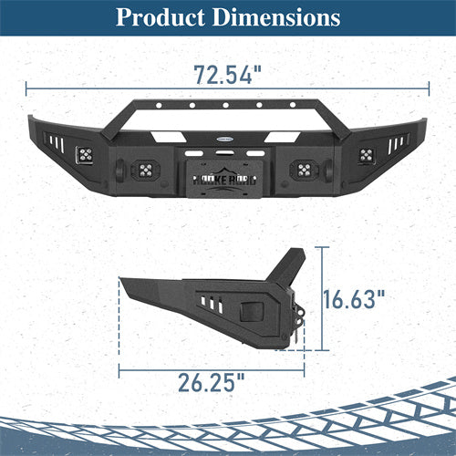 Load image into Gallery viewer, Hooke Road Front Bumper for Ford Ranger 2019-2023 with Winch Plate b8805 5