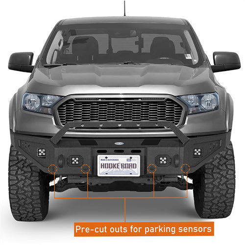 Load image into Gallery viewer, Hooke Road Front Bumper for Ford Ranger 2019-2023 with Winch Plate b8805 7