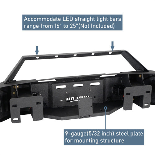 Load image into Gallery viewer, Hooke Road Front Bumper for Ford Ranger 2019-2023 with Winch Plate b8805 8