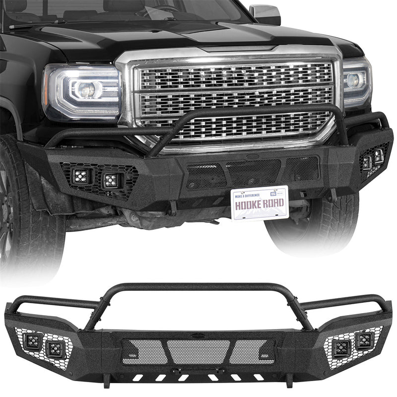 Load image into Gallery viewer, Hooke Road 2016-2018 GMC Sierra 1500 Front Bumper w/ Winch Plate b9470 1