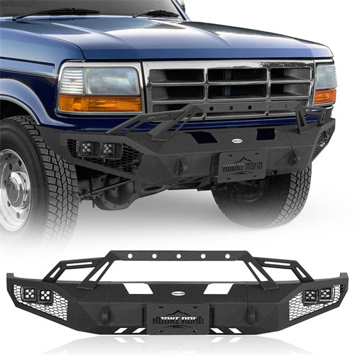 Load image into Gallery viewer, Hooke Road Front Bumper for 1992-1996 Ford Bronco F-150 F-250 F-350 b8544 1
