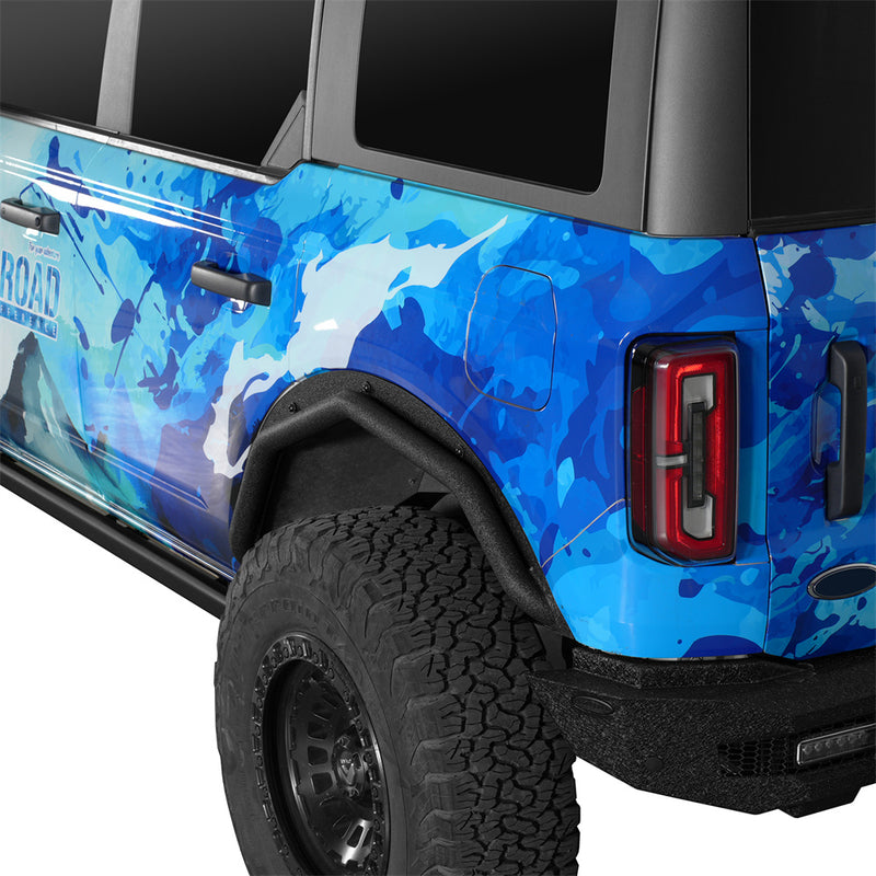 Load image into Gallery viewer, Front & Rear Fender Flare Delete Kit for 2021-2026 Ford Bronco 4-Door Hooke Road b8943 3