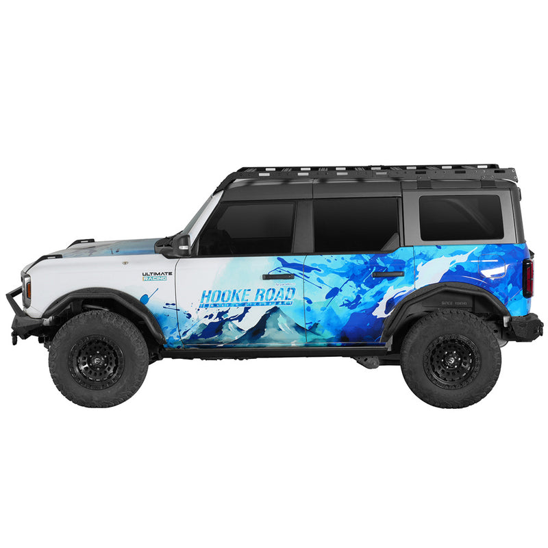 Load image into Gallery viewer, Front & Rear Fender Flare Delete Kit for 2021-2026 Ford Bronco 4-Door Hooke Road b8943 4