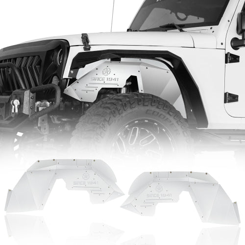 Hooke Road Jeep JK Front Wheel Well Liners Inner Liner for 2007-2018 Jeep Wrangler JK b2111s 1