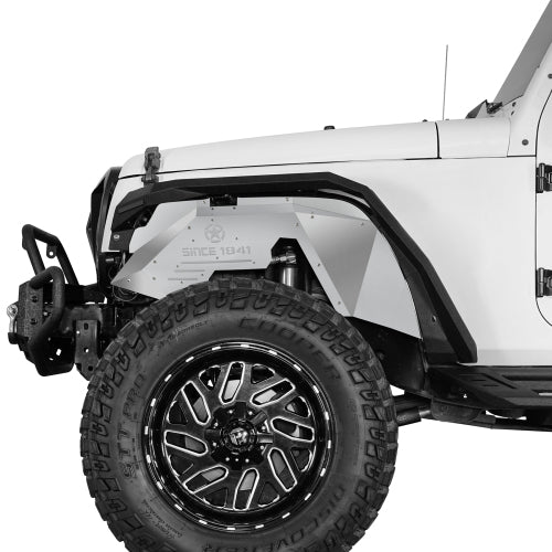 Hooke Road Jeep JK Front Wheel Well Liners Inner Liner for 2007-2018 Jeep Wrangler JK b2111s 2