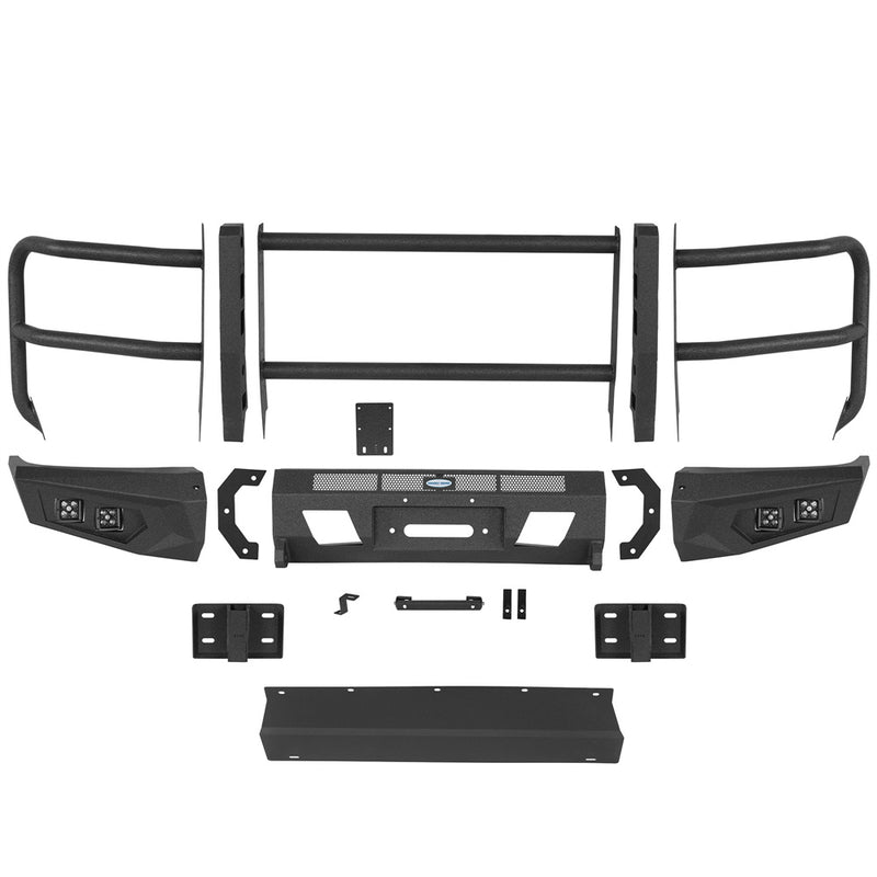 Load image into Gallery viewer, Hooke Road Front Bumper with Grille Guard for 2008-2026 Ford E-350 b8701 4