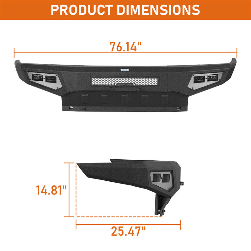 Load image into Gallery viewer, Hooke Road Full-Width Front Bumper for 2000-2006 Toyota Tundra b5252 5