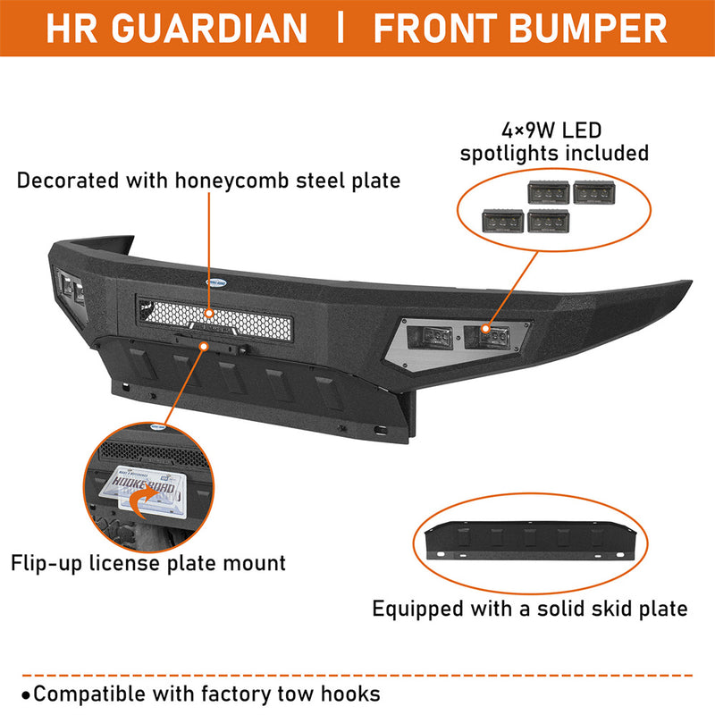 Load image into Gallery viewer, Hooke Road Full-Width Front Bumper for 2000-2006 Toyota Tundra b5252 8