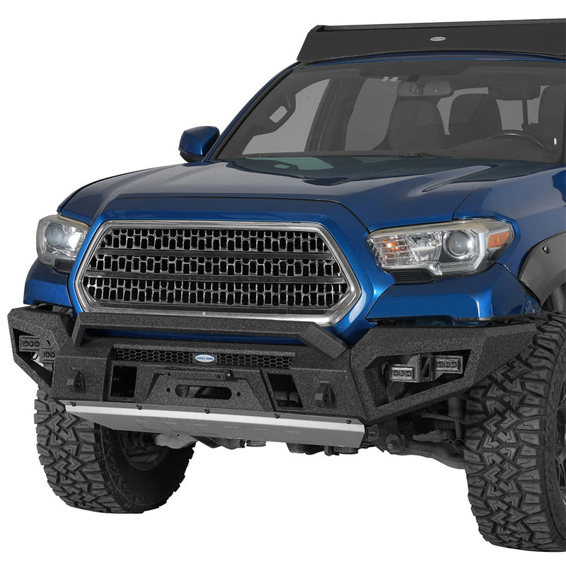 Load image into Gallery viewer, Hooke Road 2016-2023 Toyota Tacoma Front Bumper Skid Plate Winch Plate b4238 2