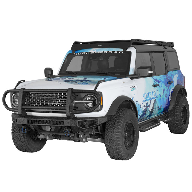 Load image into Gallery viewer, Hooke Road Grille Guard Front Bumper for 2021-2026 Ford Bronco 8956 3