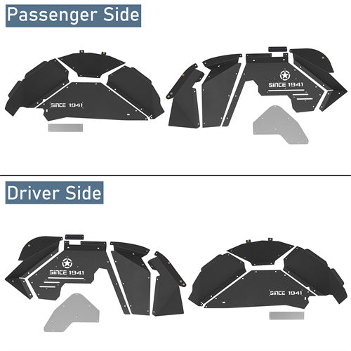 Load image into Gallery viewer, Jeep JK Inner Fender Liners Front & Rear Aluminum(07-18 Jeep Wrangler JK) - Hooke Road