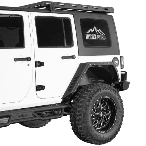 Load image into Gallery viewer, Hooke Road Jeep JK Rear Fender Flares for 2007-2018 Jeep Wrangler JK 4-Door b2104  2