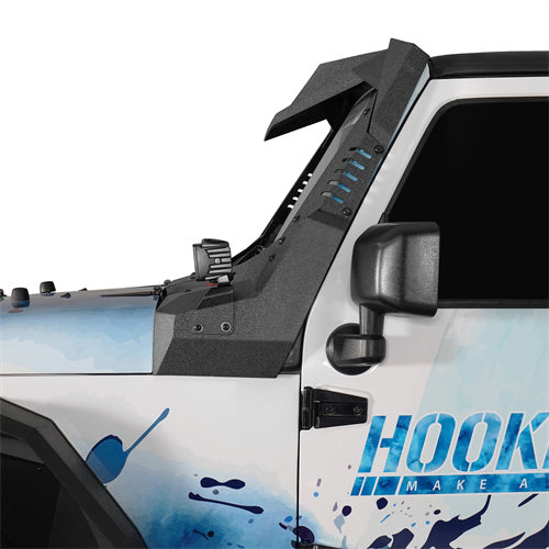 Load image into Gallery viewer, Hooke Road Jeep JK Windshield Frame Armor for 2007-2018 Jeep Wrangler JK b2108bs 2