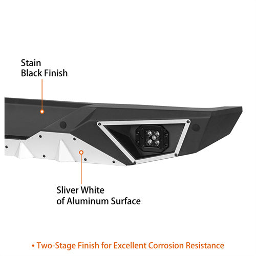 Load image into Gallery viewer, Hooke Road Jeep JL Aluminum Rear Bumper with Standard Hitch Receiver for Jeep Wrangler JL 2018-2024  b3068s 7