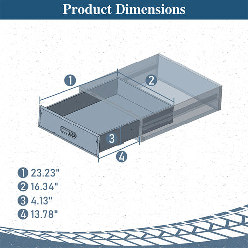 Load image into Gallery viewer, Hooke Road Additional Drawer for Jeep Wrangler JK JL & Ford Bronco 4-Door b2125s 5