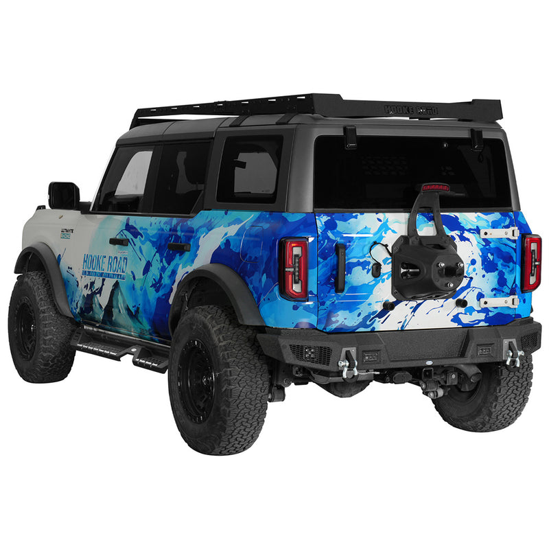 Load image into Gallery viewer, 2021-2026 Ford Bronco Rear Bumper with 4 LED Lights b8952s 3