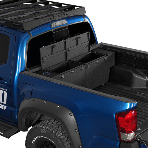 Load image into Gallery viewer, Hooke Road Tool Box Lockable Storage Boxes for Tacoma & Chevy Colorado GMC Canyon b9919s 2