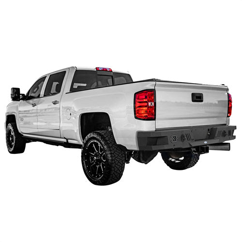 Hooke Road Rear Bumper for 2011-2019 Chevy Silverado & GMC Sierra 2500/3500HD b9530 2