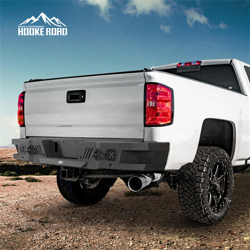 Load image into Gallery viewer, Hooke Road Rear Bumper for 2011-2019 Chevy Silverado & GMC Sierra 2500/3500HD b9530 4