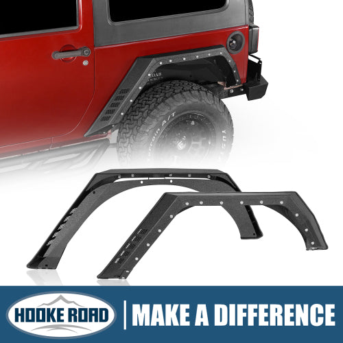 Load image into Gallery viewer, Hooke Road Rear Fender Flares (07-18 Jeep Wrangler JK 2-Door)