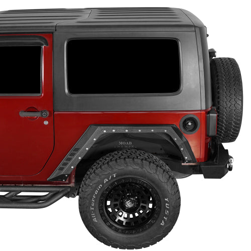 Load image into Gallery viewer, Hooke Road Rear Fender Flares for 2007-2018 Jeep Wrangler JK 2-Door b2105 2
