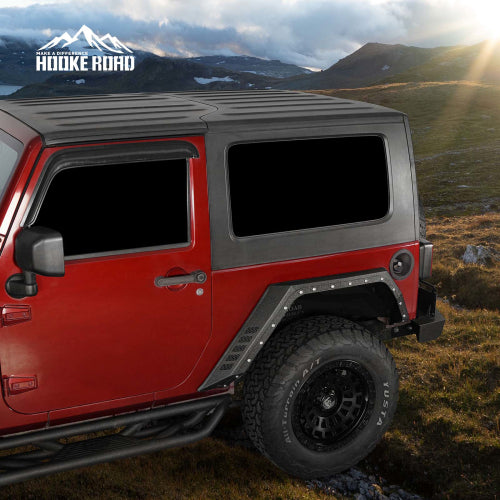 Load image into Gallery viewer, Hooke Road Rear Fender Flares for 2007-2018 Jeep Wrangler JK 2-Door b2105 4