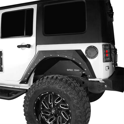 HookeRoad Jeep JK Rear MOAB Inner Fender Liners for 2007-2018 Jeep Wrangler JK b2068 4