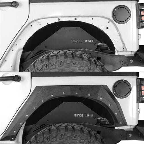 HookeRoad Jeep JK Rear MOAB Inner Fender Liners for 2007-2018 Jeep Wrangler JK b2068 5