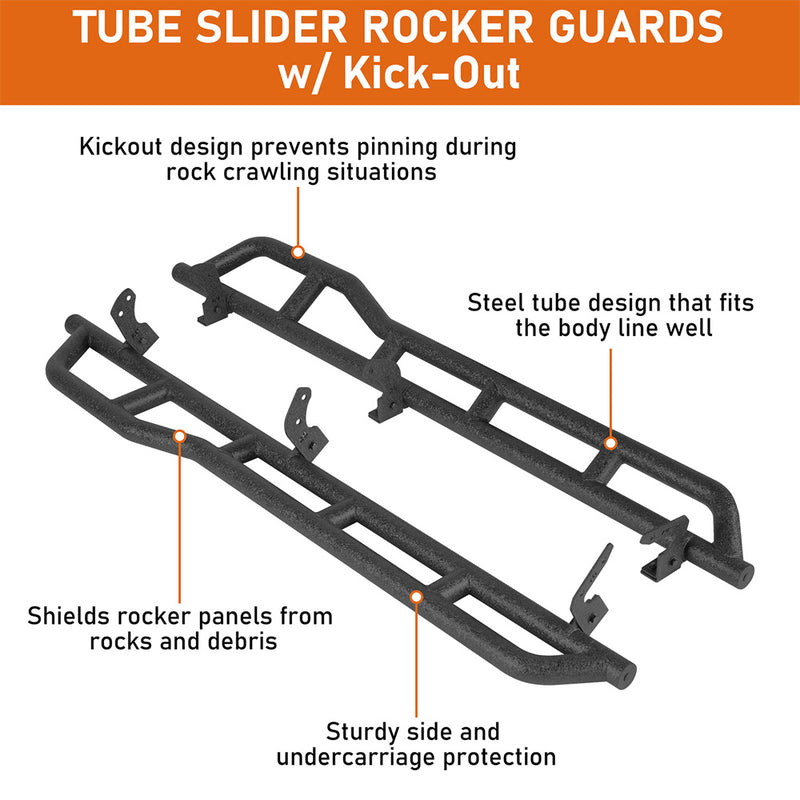 Load image into Gallery viewer, Hooke Road Rocker Slider w/ Kick-Out for 1990-9595 Toyota 4Runner 4-Door b9703s 7