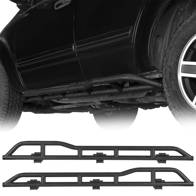 Load image into Gallery viewer, HR Rocker Guards w/ Kick-Out for 04-09 Dodge Durango & Chrysler Aspen b6851s 1