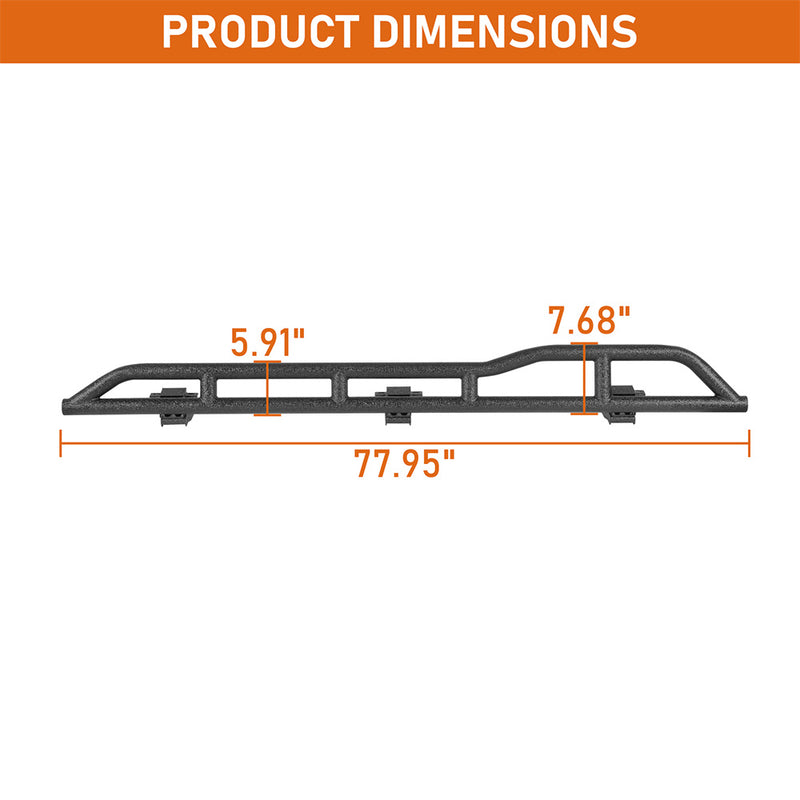 Load image into Gallery viewer, HR Rocker Guards w/ Kick-Out for 04-09 Dodge Durango & Chrysler Aspen b6851s 5