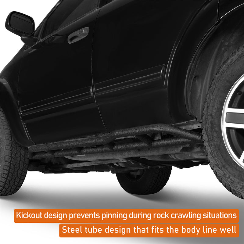 Load image into Gallery viewer, HR Rocker Guards w/ Kick-Out for 04-09 Dodge Durango & Chrysler Aspen b6851s 6