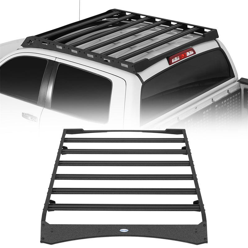 Load image into Gallery viewer, 2014-2021 Toyota Tundra CrewMax Roof Rack w/ 6 Cross Bars Hooke Road b5011s 1