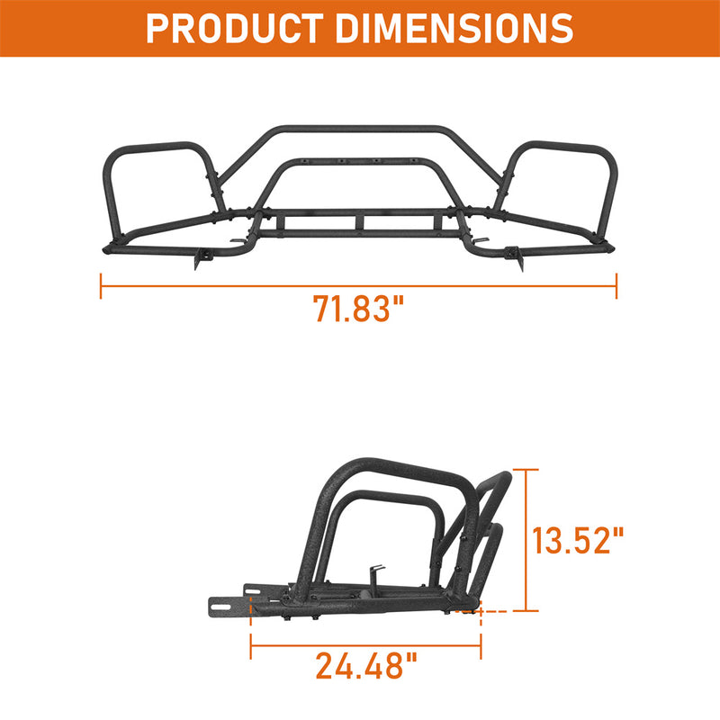 Load image into Gallery viewer, Hooke Road Steel Tube Front Bumper Guard for 2015-2019 Subaru Outback b4769 5