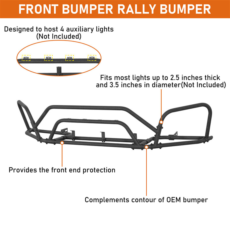 Load image into Gallery viewer, Hooke Road Steel Tube Front Bumper Guard for 2015-2019 Subaru Outback b4769 7