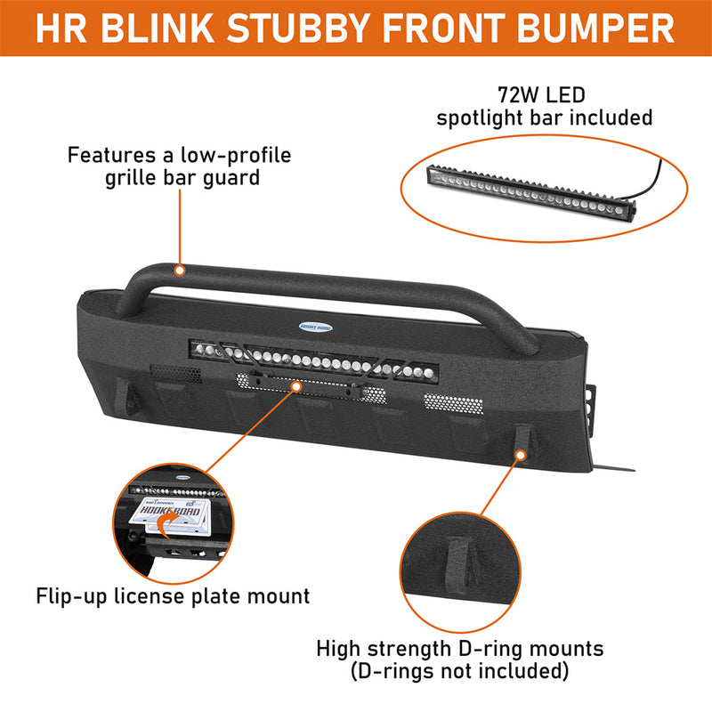 Load image into Gallery viewer, Hooke Road Stubby Front Bumper for 2014-2024 Toyota 4Runner b9827 7