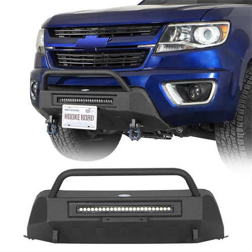 Load image into Gallery viewer, Hooke Road Stubby Front Bumper for 2015-2020 Chevy Colorado b9119s 1