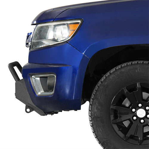 Load image into Gallery viewer, Hooke Road Stubby Front Bumper for 2015-2020 Chevy Colorado b9119s 2