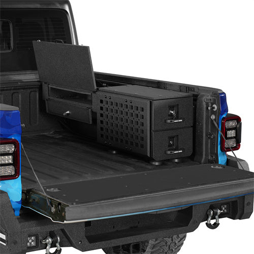 Load image into Gallery viewer, Hooke Road Truck Bed Drawer Storage & Side Box Set for Gladiator/ Tacoma/Colorado/Canyon b9918s 3