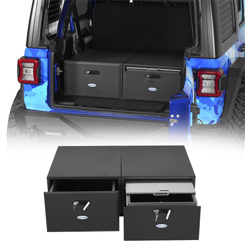Load image into Gallery viewer, Trunk Storage Drawer for Jeep Wrangler JK JL & Ford Bronco Hooke Road b2123s 1