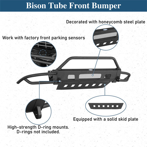 Load image into Gallery viewer, Hooke Road Tube Front Bumper for 2008-2010 Porsche Cayenne 957 b7201s 9