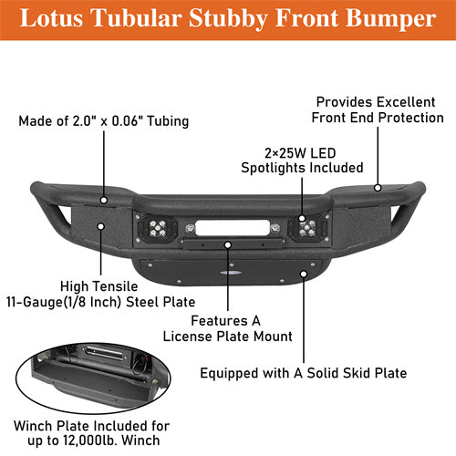 Load image into Gallery viewer, Hooke Road Jeep JL Front Bumper  for 2018-2024 Jeep Wrangler JL & Gladiator JT b3082 12