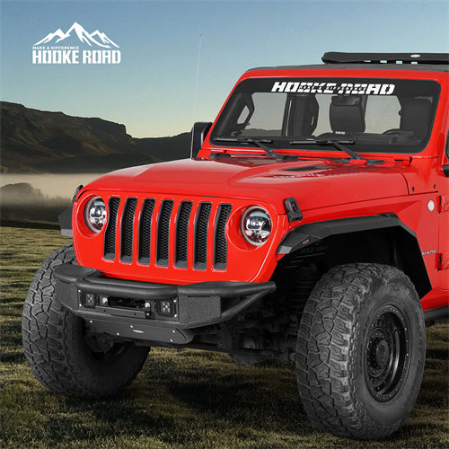 Load image into Gallery viewer, Hooke Road Jeep JL Front Bumper  for 2018-2024 Jeep Wrangler JL & Gladiator JT b3082 4