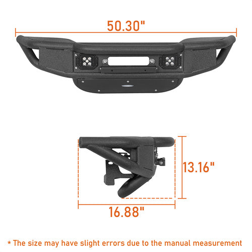 Load image into Gallery viewer, Hooke Road Jeep JL Front Bumper  for 2018-2024 Jeep Wrangler JL & Gladiator JT b3082 8