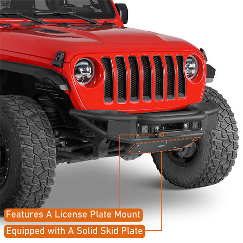 Load image into Gallery viewer, Hooke Road Jeep JL Front Bumper  for 2018-2024 Jeep Wrangler JL & Gladiator JT b3082 9