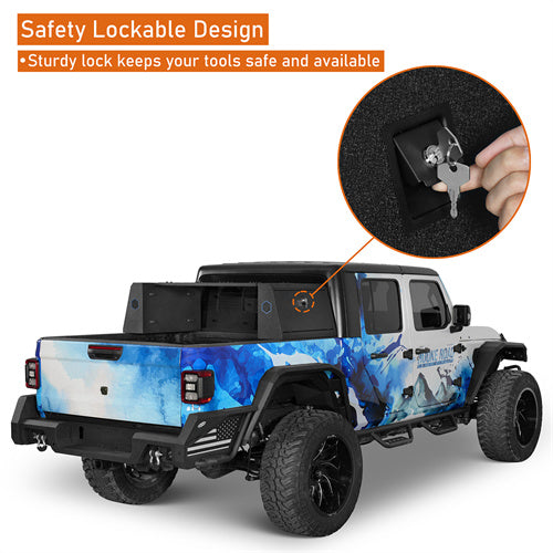 Load image into Gallery viewer, Hooke Road Universal Topsider Truck Tool Boxes w/ 2 Adjustable Crossbars b9916s 5