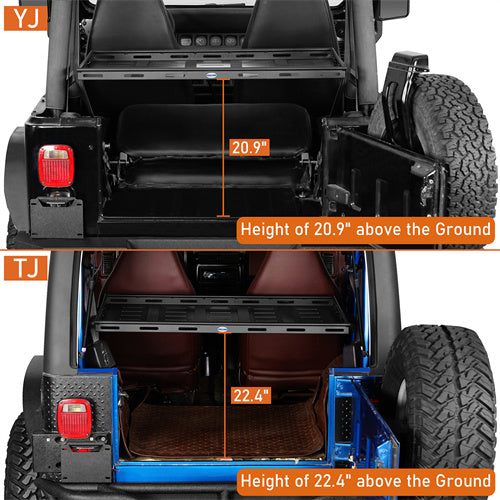 Load image into Gallery viewer, Hooke Road Interior Cargo Rack for 1987-2006 Jeep Wrangler YJ TJ, Excluding Unlimited b1067s 10