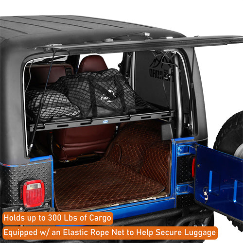 Load image into Gallery viewer, Hooke Road Interior Cargo Rack for 1987-2006 Jeep Wrangler YJ TJ, Excluding Unlimited b1067s 12